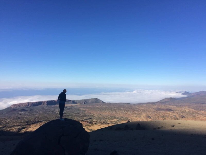 Auslandspraktikum Teneriffa - Aussicht vom Teide