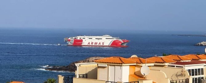 Internship on the Canary Islands - ferry