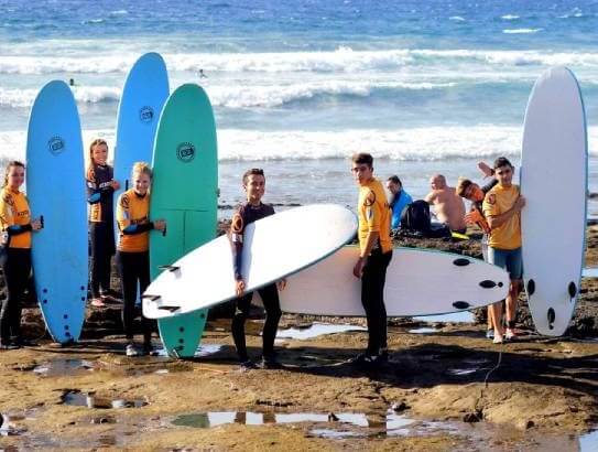 Praktikant surfen - Gran Canaria