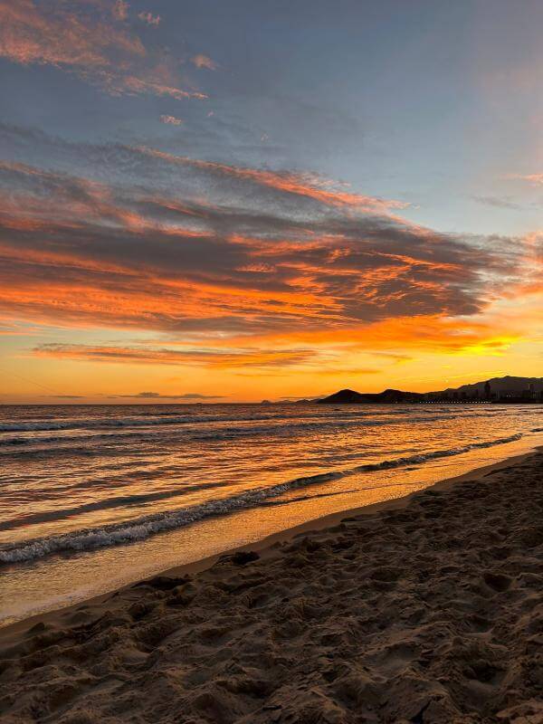 Internship abroad sunset