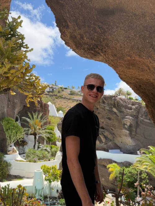Intern relaxing and enjoying free time during a break from internship duties