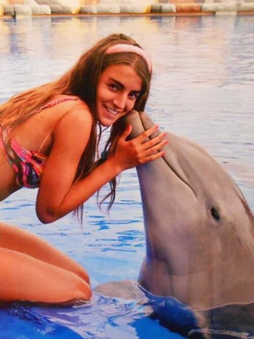 Interns having fun at Agualand water park during their practical training on the Canary Islands.