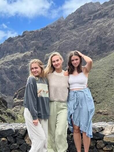 Interns in La Gomera Interns exploring La Gomera during work placements in Spain
