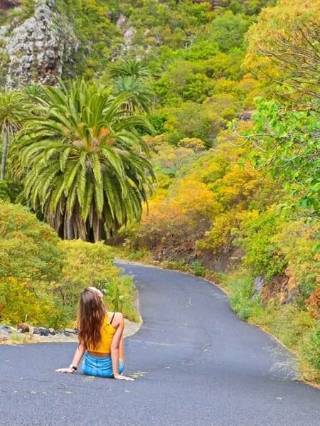 Esplorare La Gomera durante uno stage in Spagna Tirocinante che esplora la natura di La Gomera durante uno stage in Spagna.